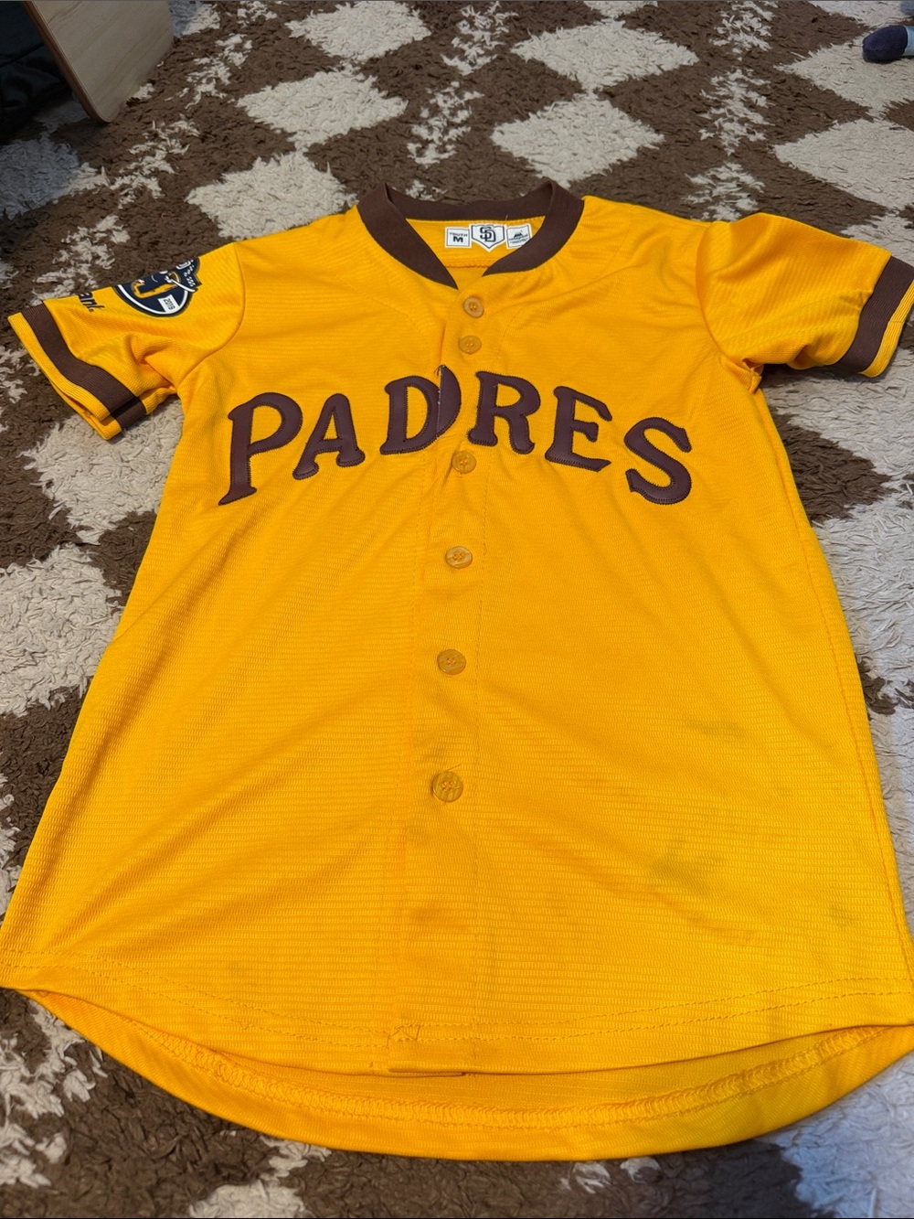 cotopaxi Yellow and Brown Kids Baseball Jersey